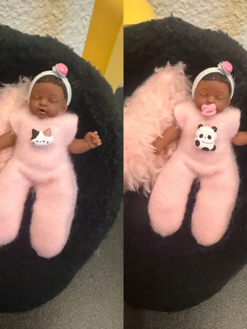 Plush Jumpsuit for Mini ZURU Dolls | Handmade 2.5 Inch Doll Clothes